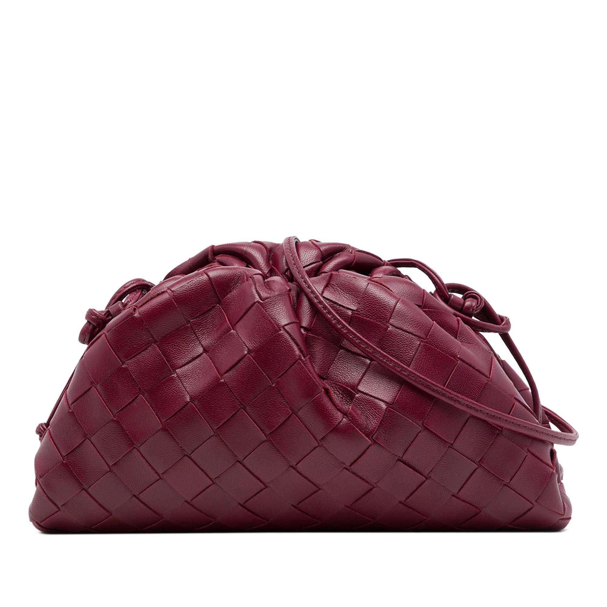 Pouch leather handbag