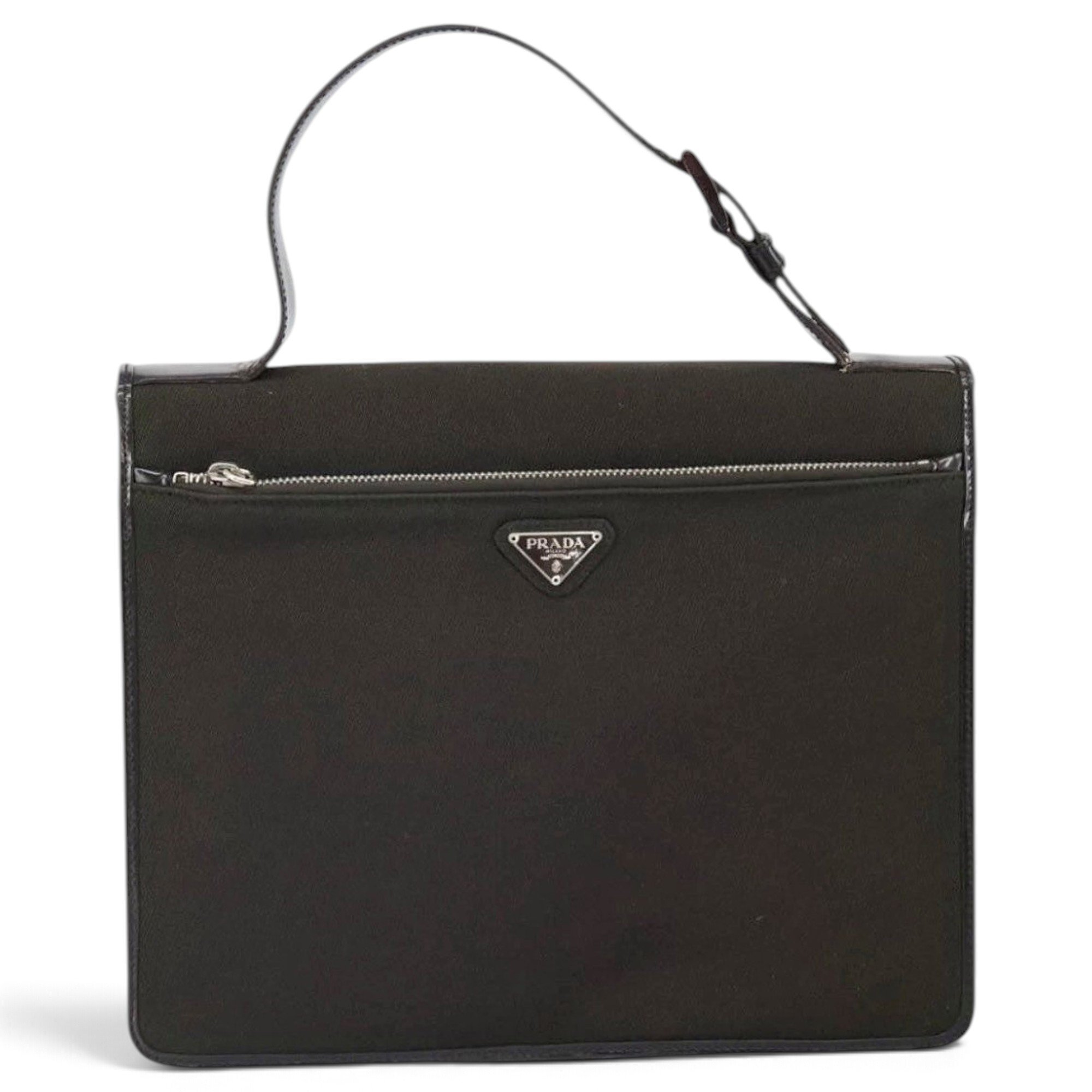 Patent leather handbag