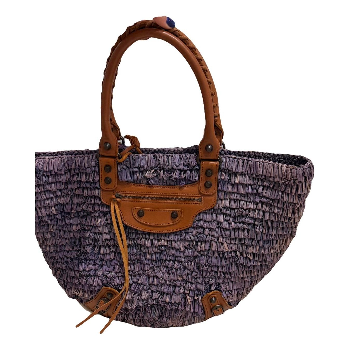Panier leather handbag