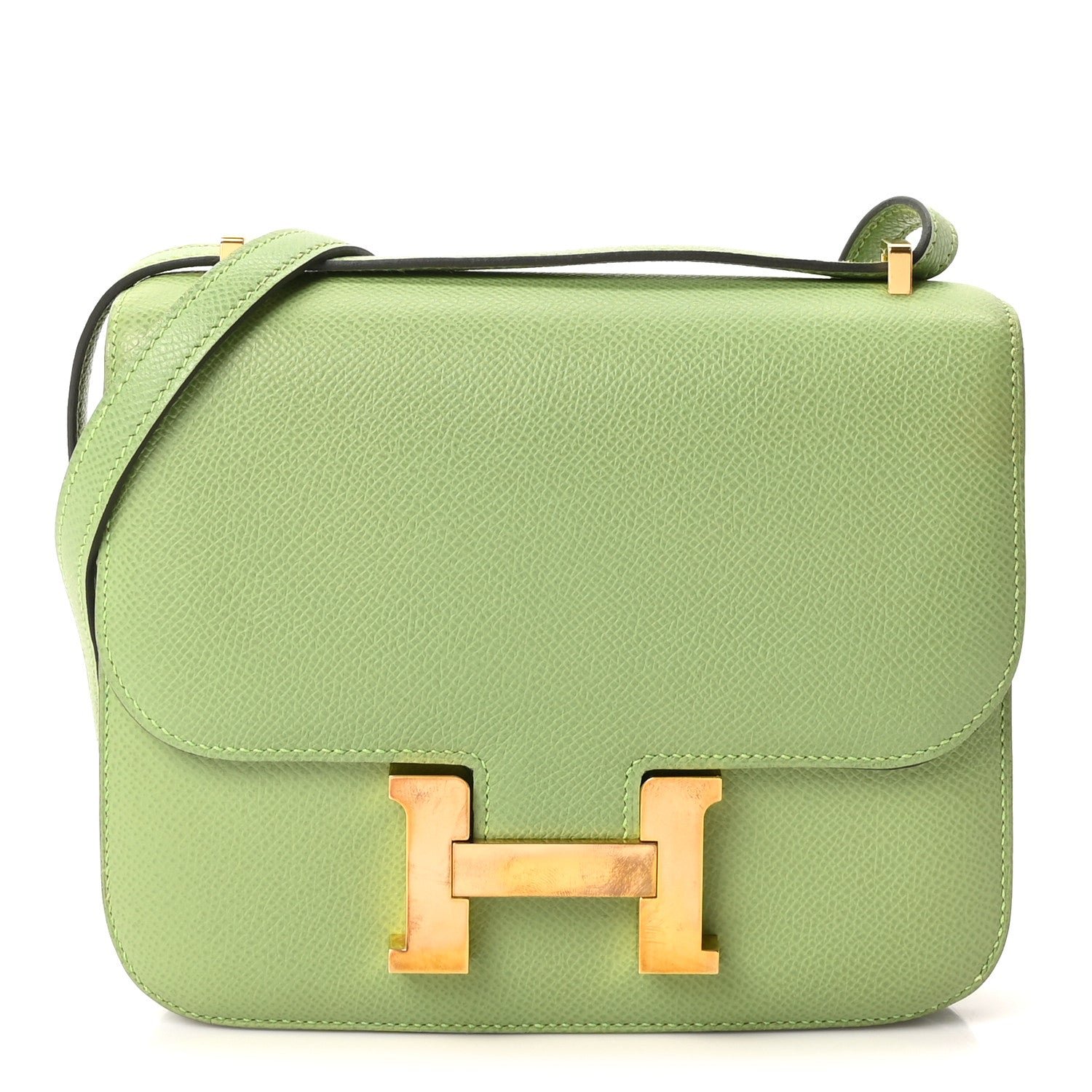 Hermes Epsom Constance 18 Vert Criquet