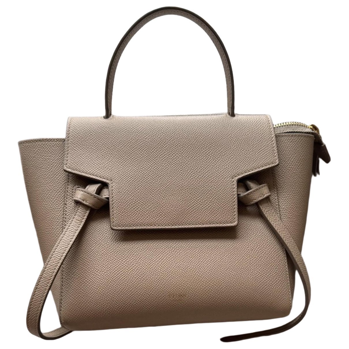Belt leather handbag