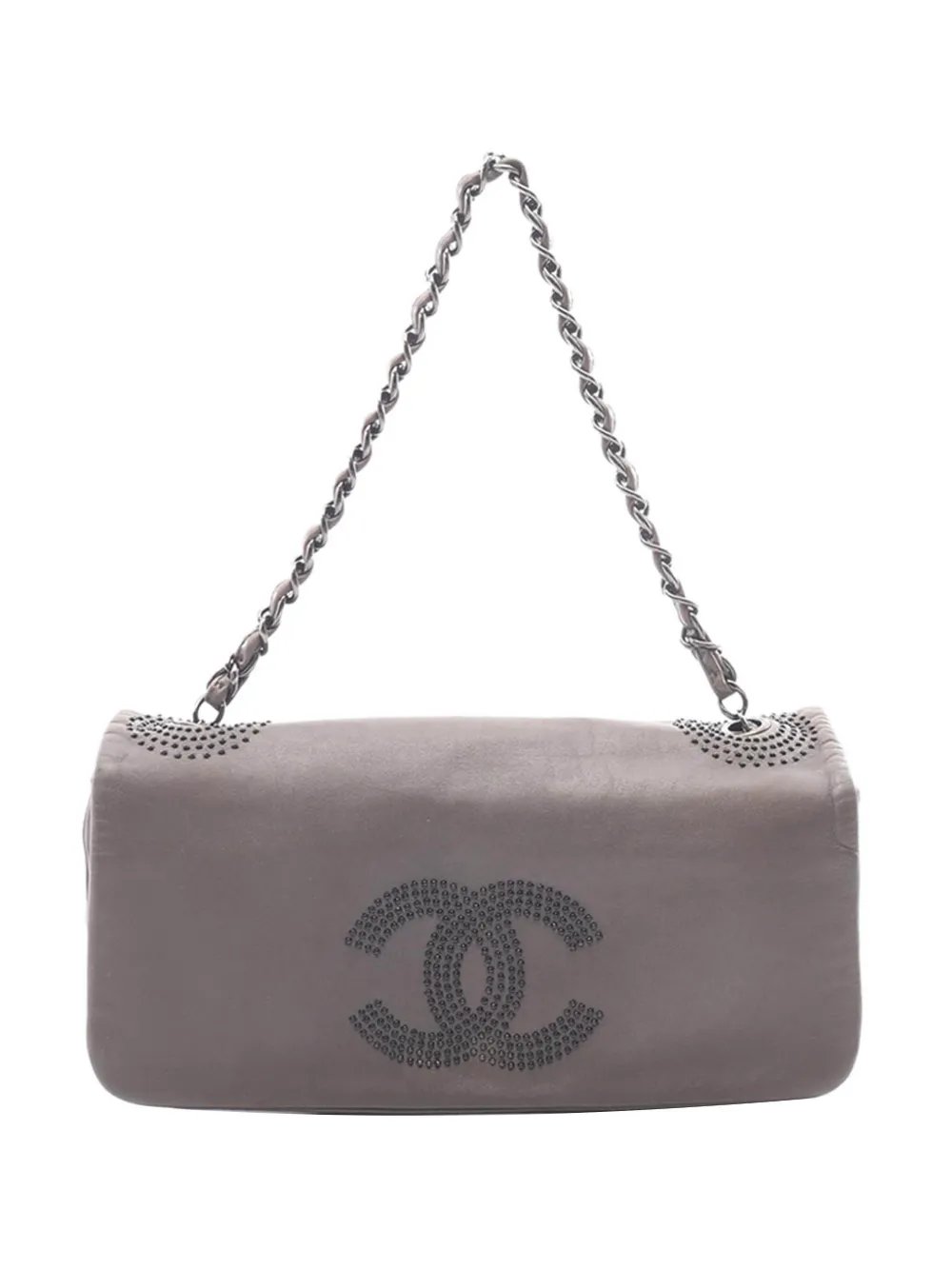 2008-2009 CC Studded Lambskin Flap shoulder bag