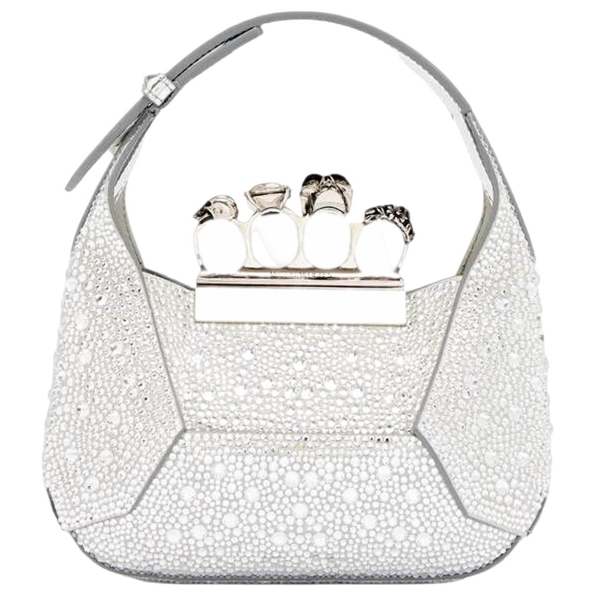 Skull leather crossbody bag