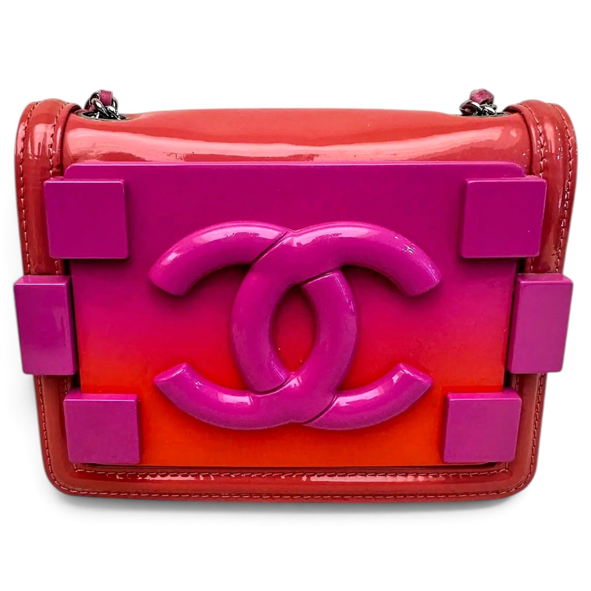 Boy Brick patent leather crossbody bag