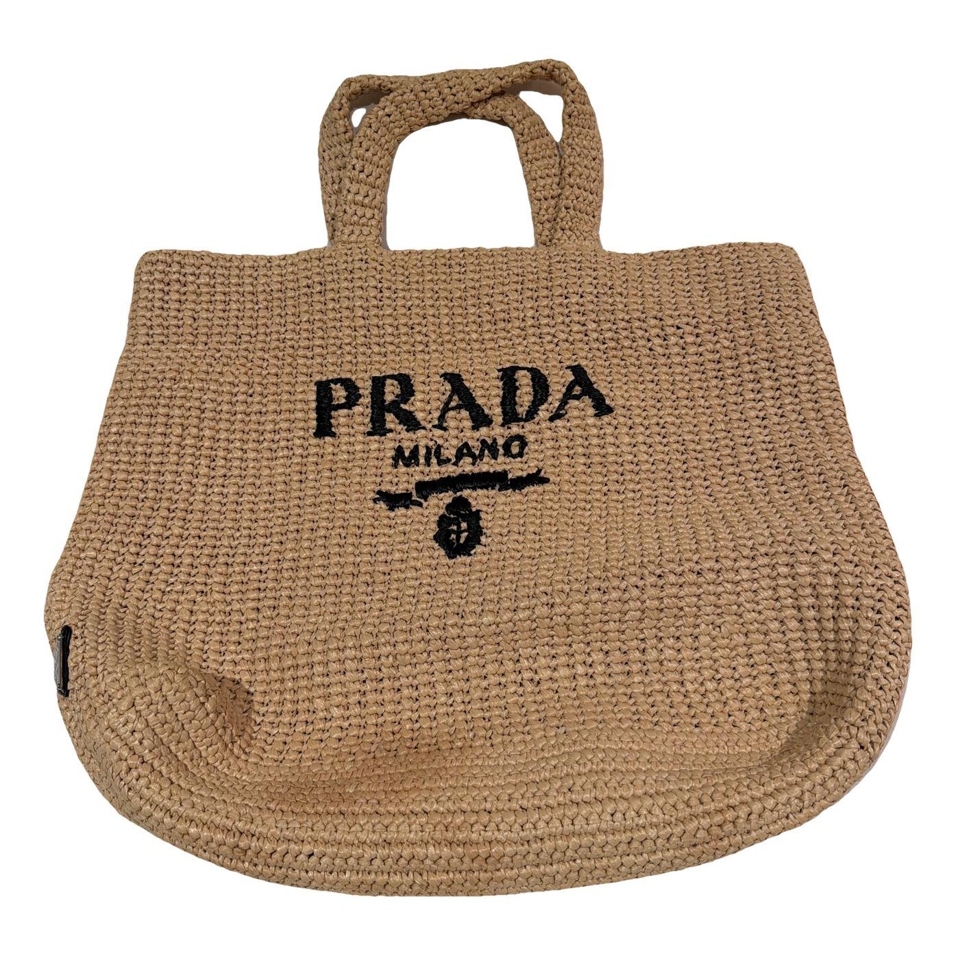 Midollino tweed tote