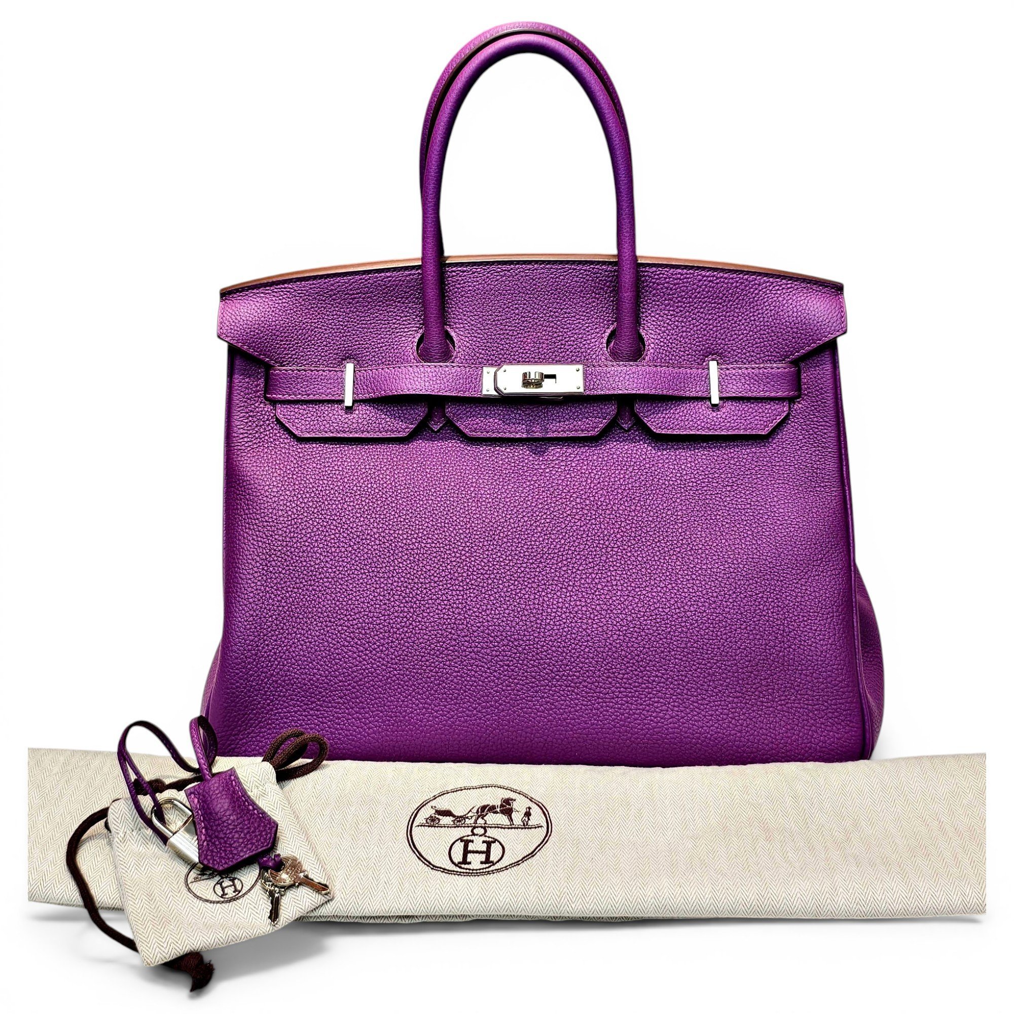 Birkin 35 leather handbag