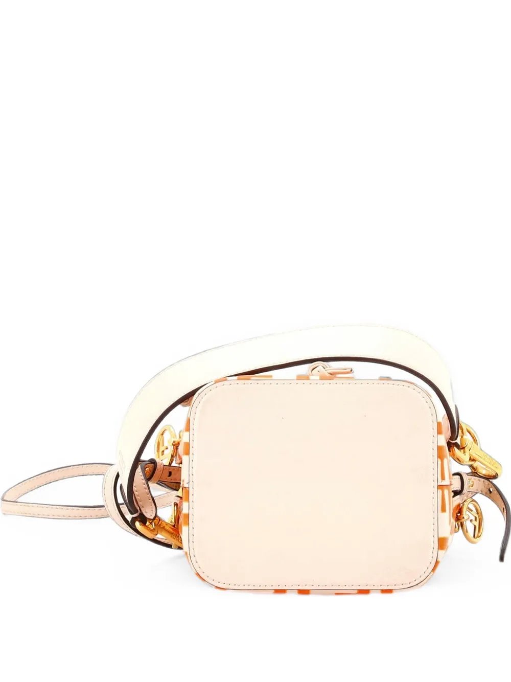 Fendi Mon Tresor Zucca Embossed Leather Mini bucket bag