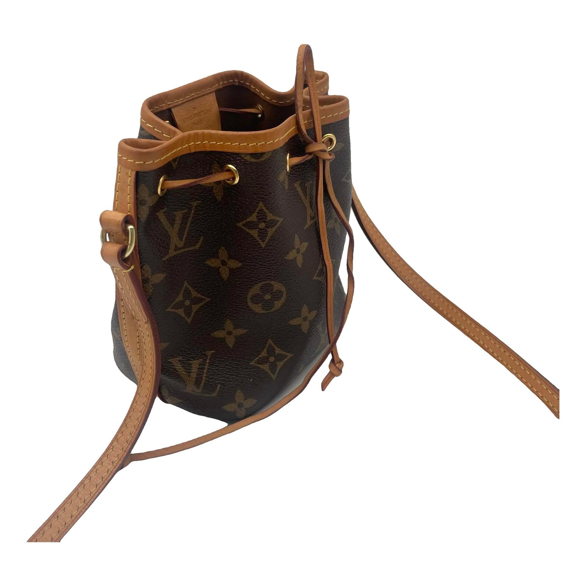 Nano Noé vinyl crossbody bag