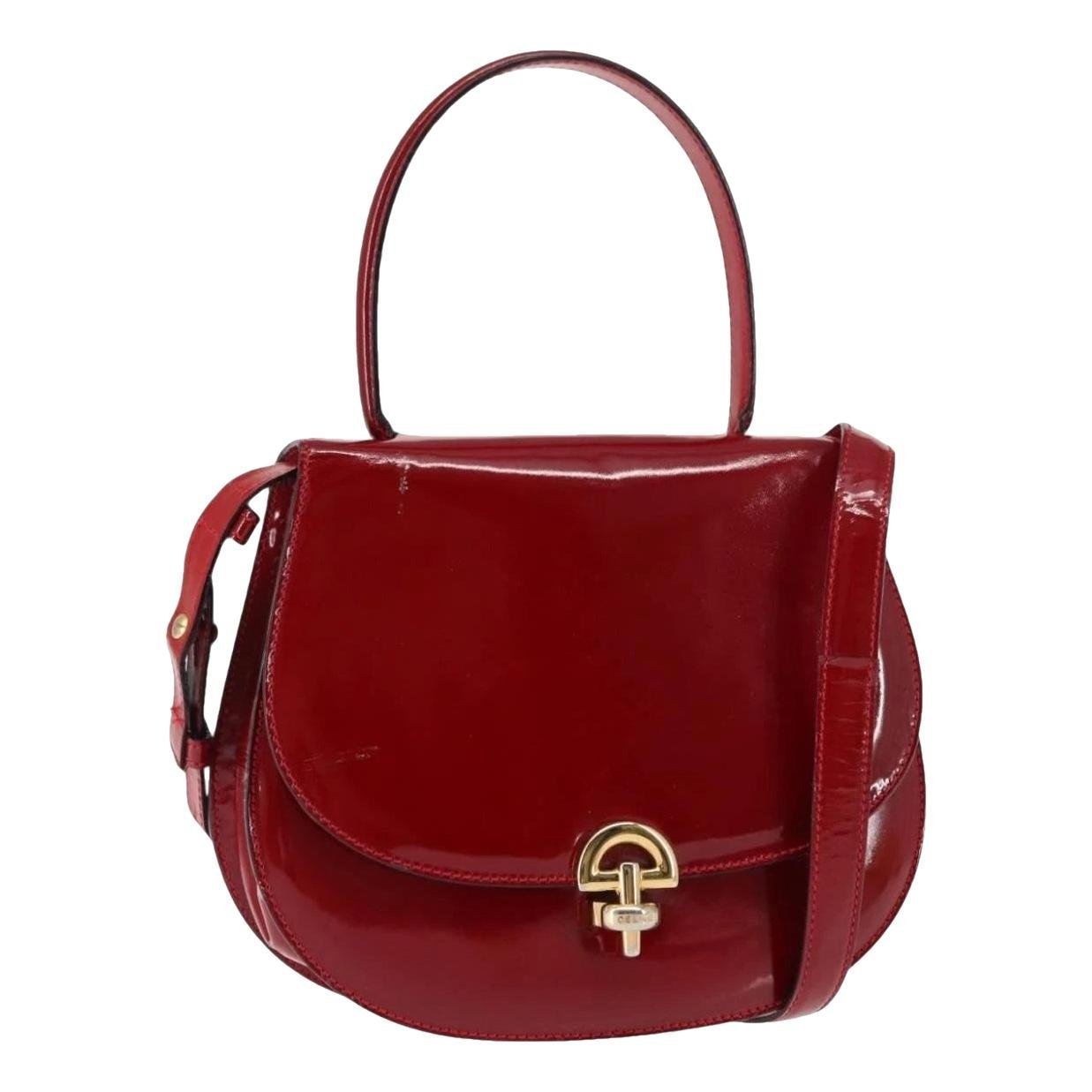 Patent leather handbag