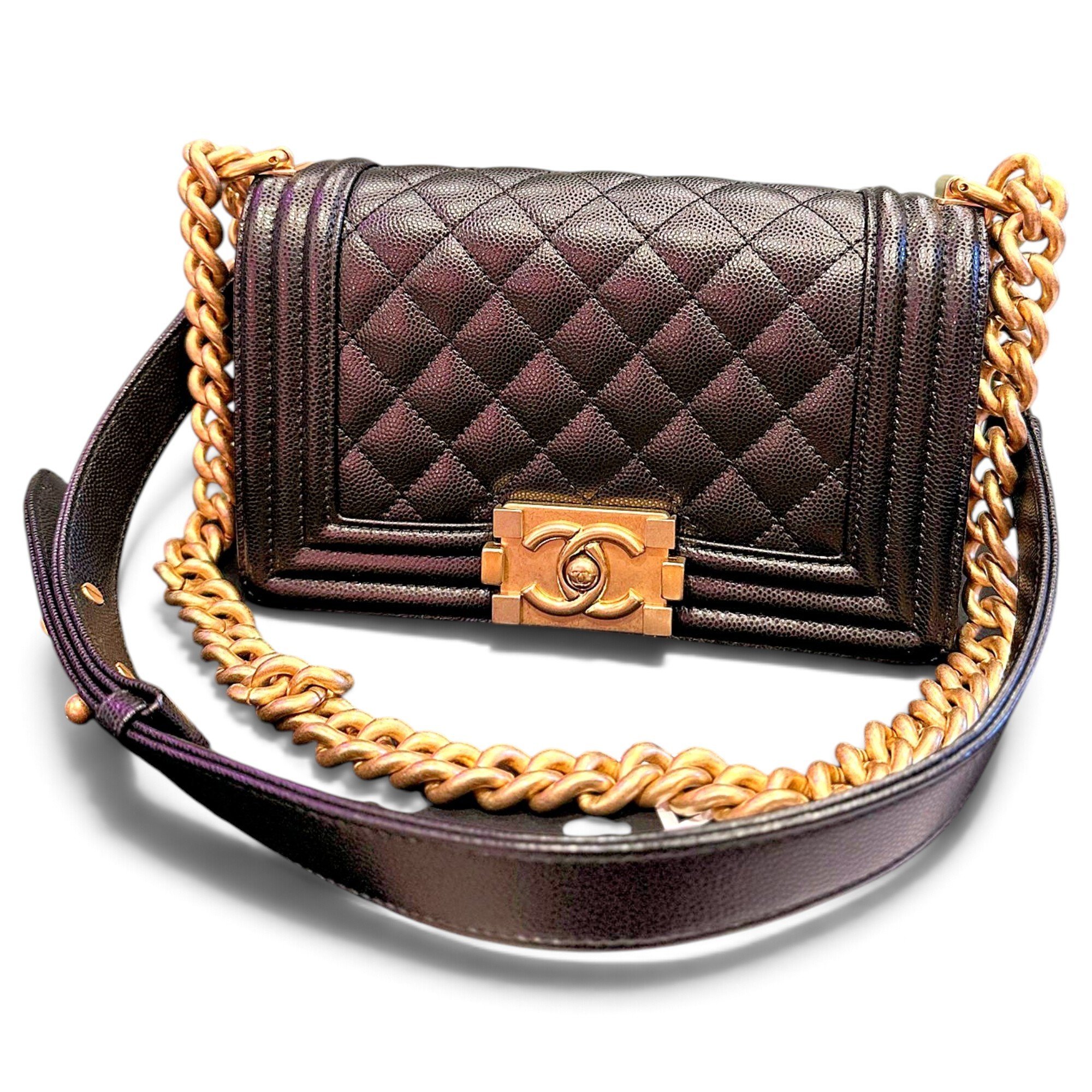 Boy leather crossbody bag