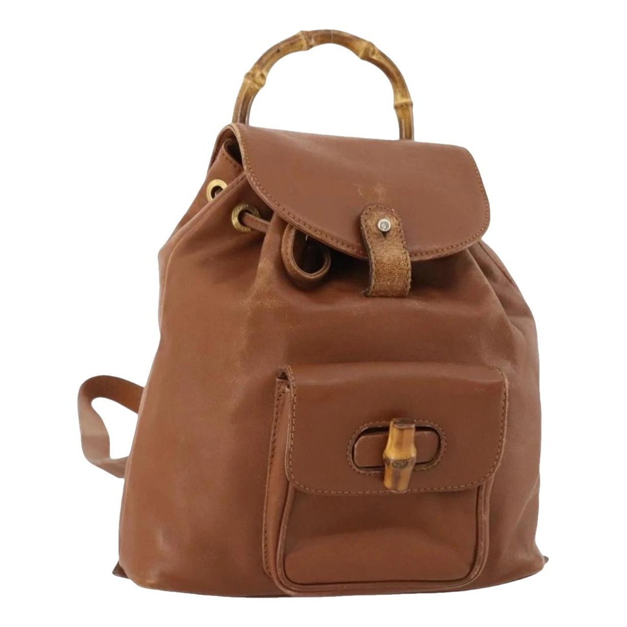 Leather backpack