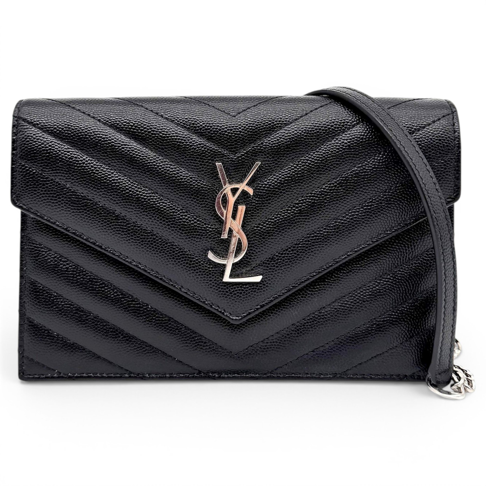 Portefeuille enveloppe leather crossbody bag