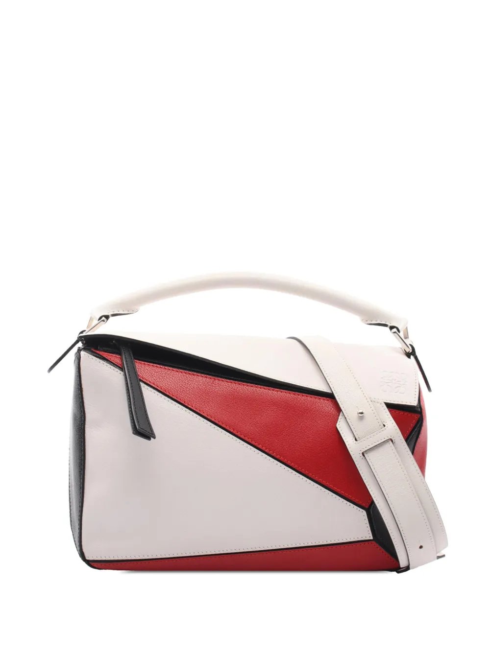 2010-2026 Medium Tricolor Calfskin Puzzle satchel