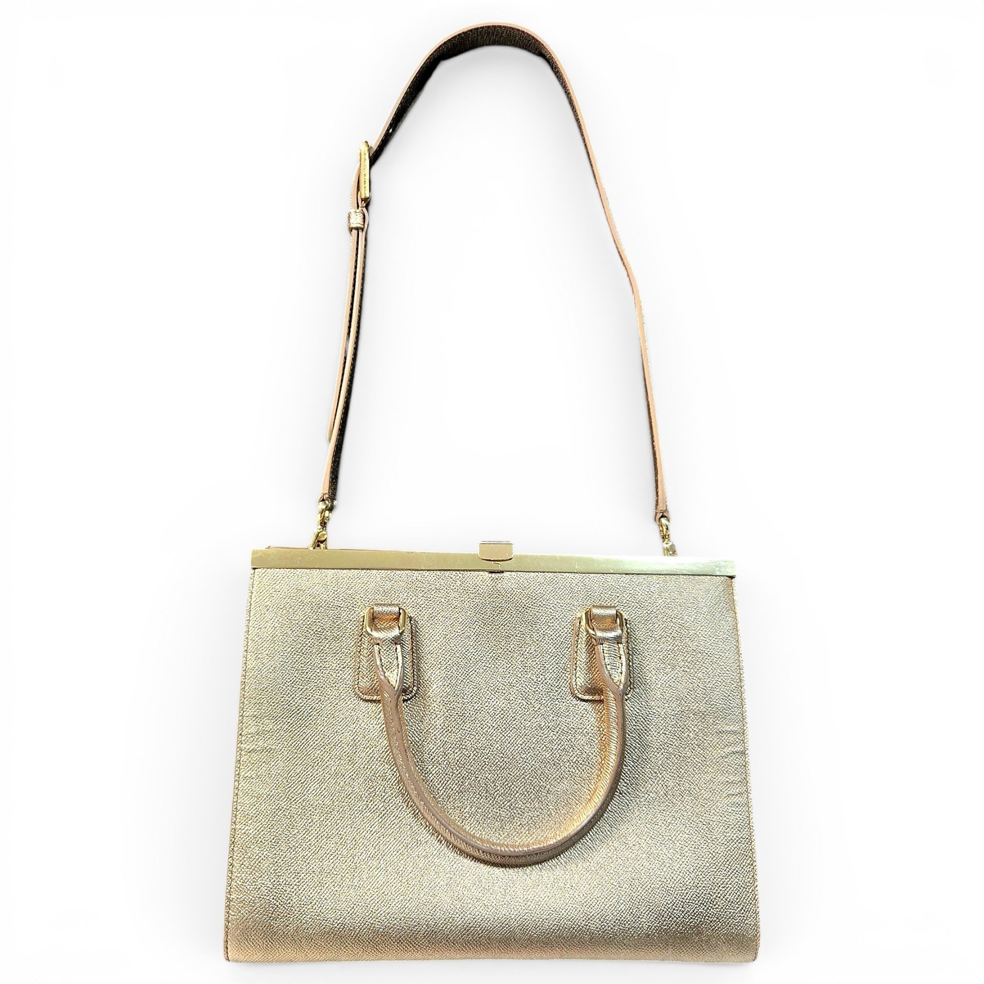 Patent leather handbag