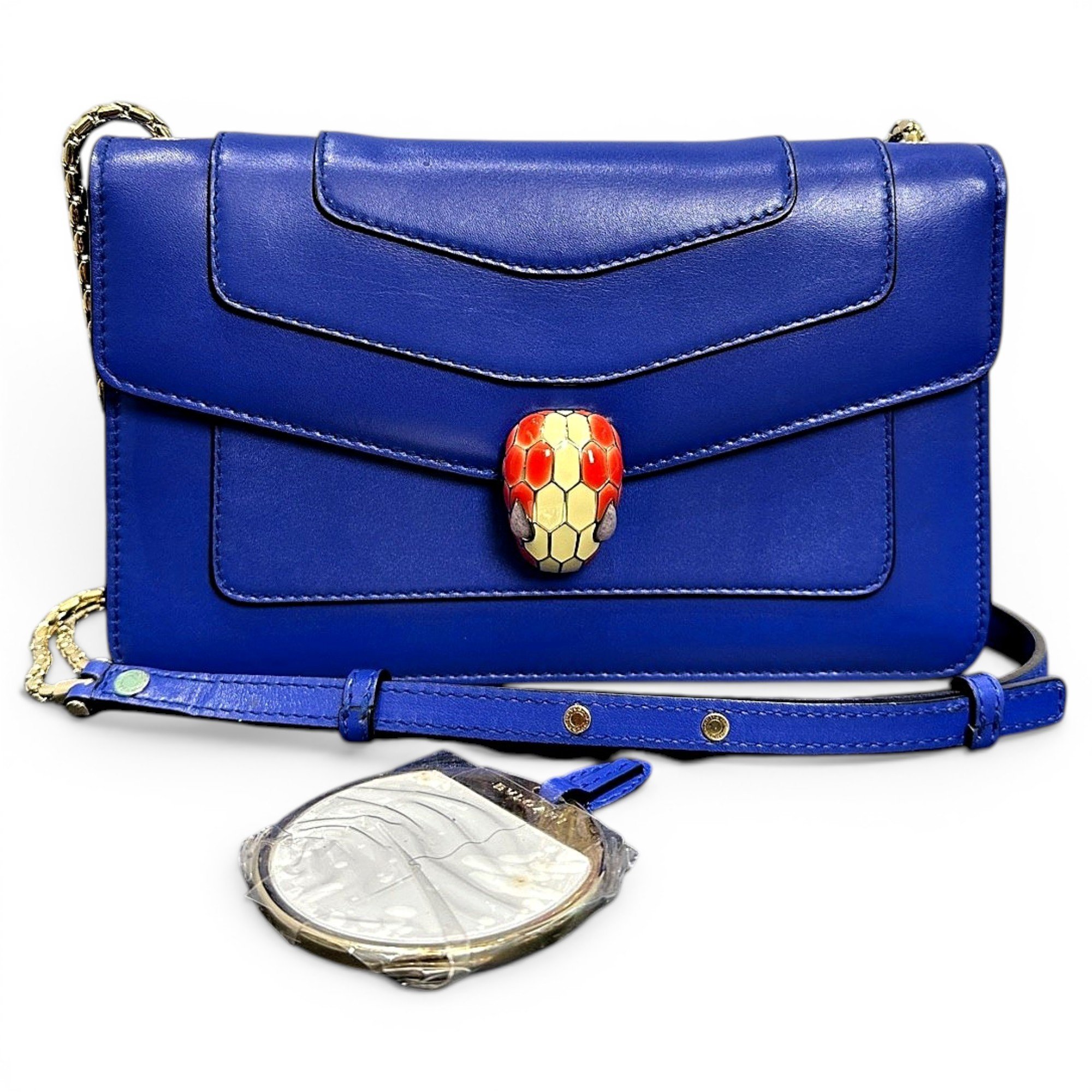 Serpenti leather handbag