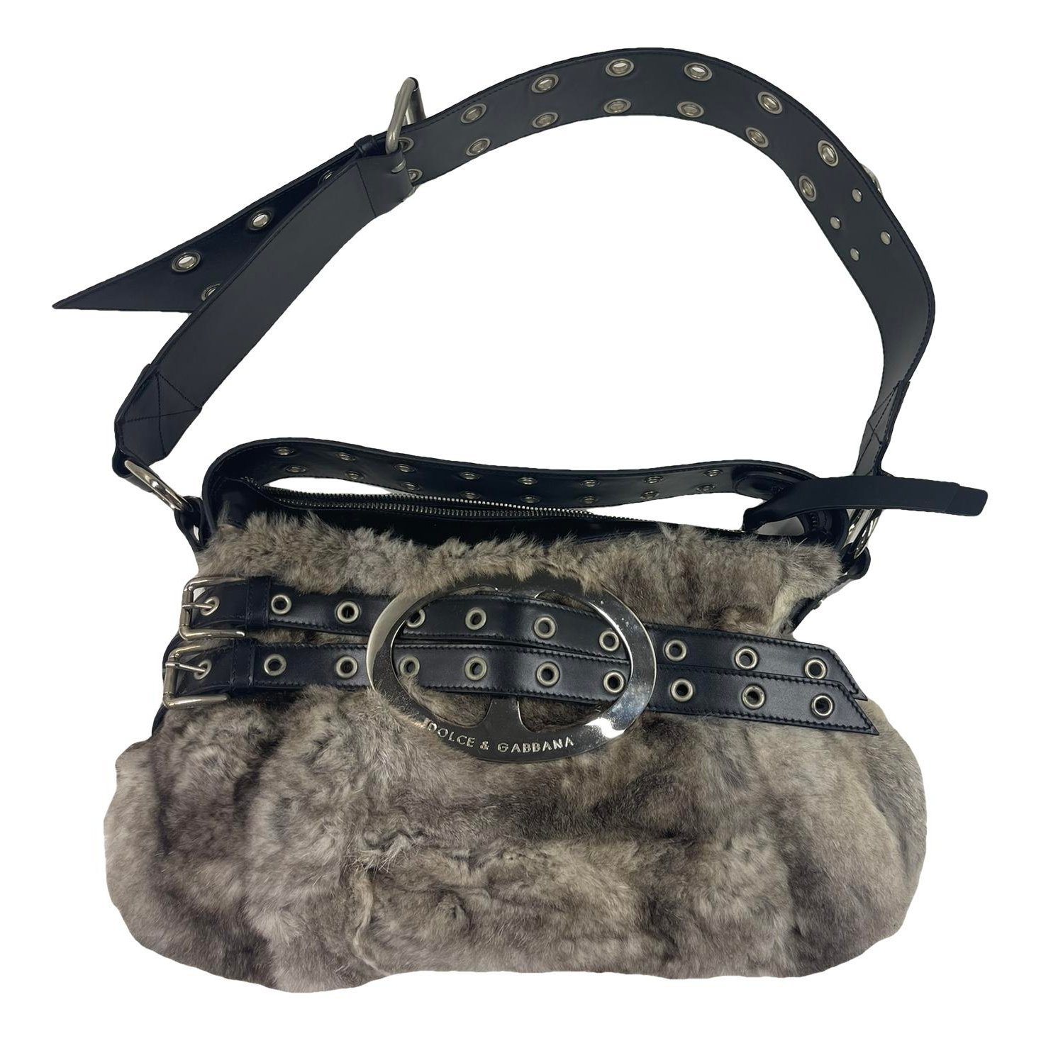 Faux fur handbag