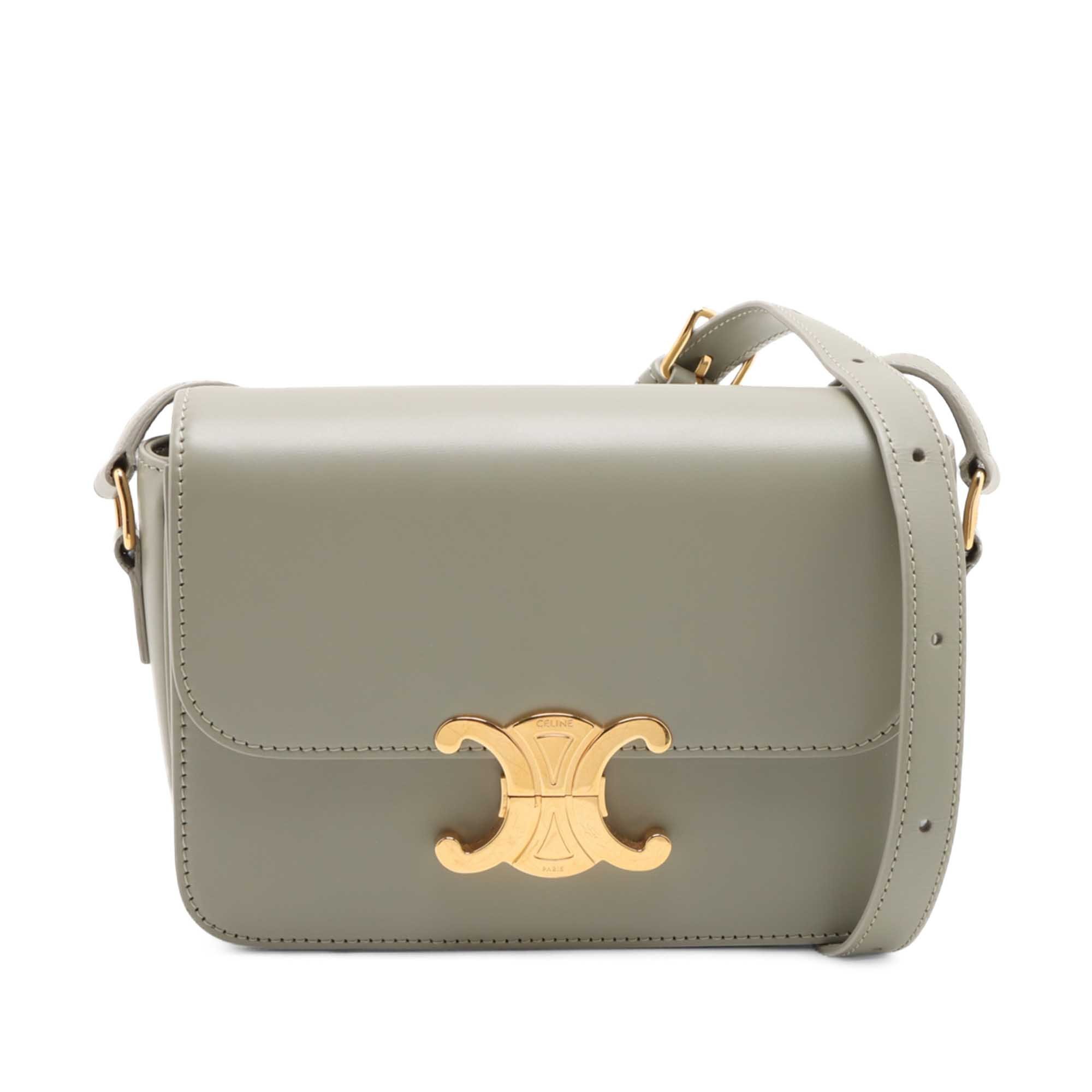 Triomphe leather handbag