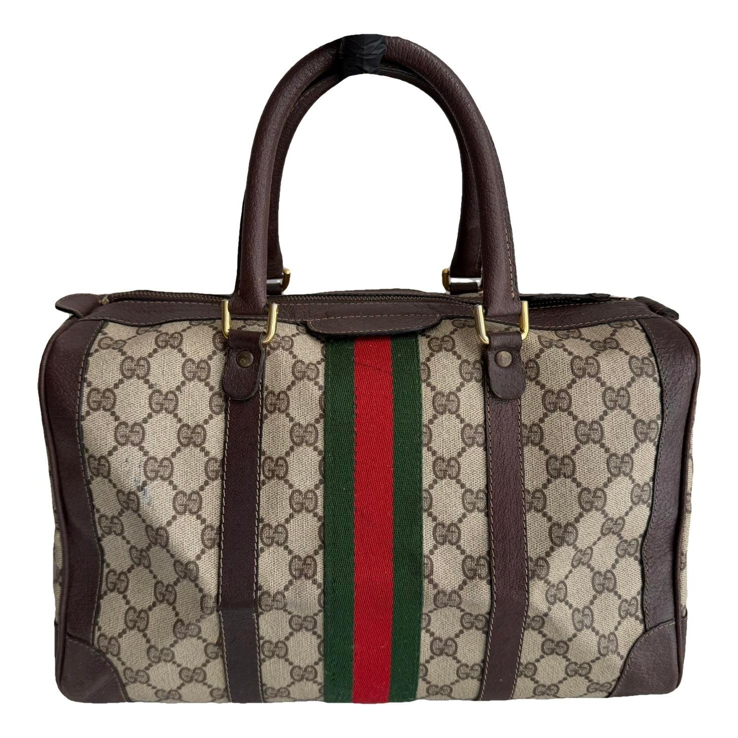 Boston leather handbag
