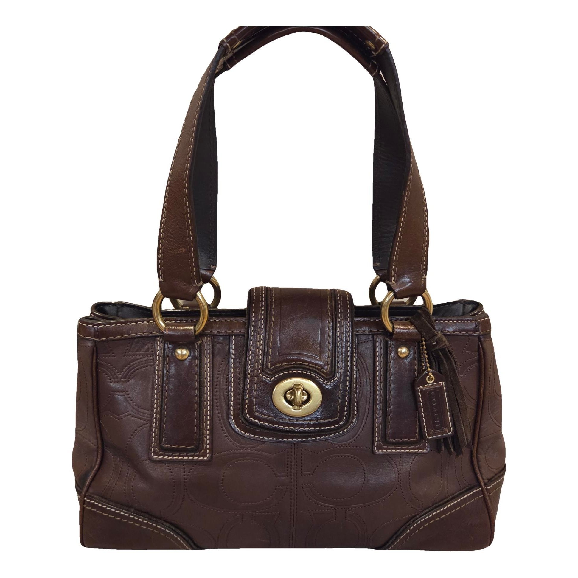 Signature Sufflette leather handbag
