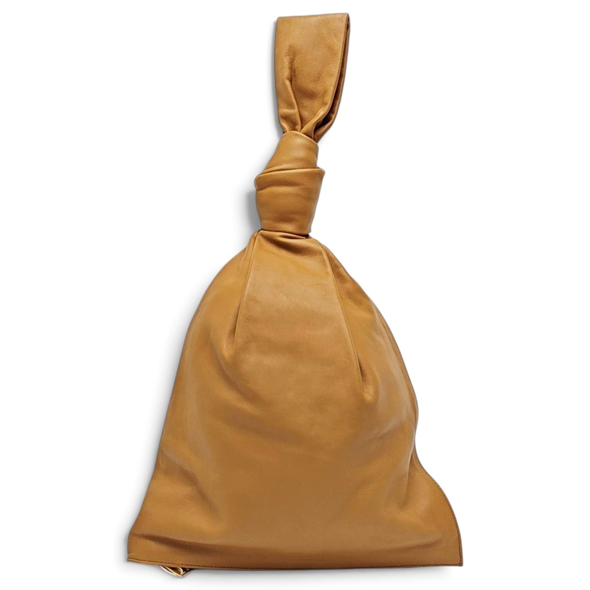 Twist leather handbag