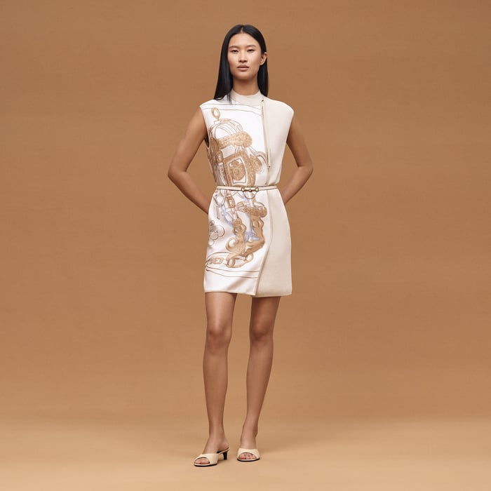 Blanc Nacre "Brides De Gala" Wraparound Dress