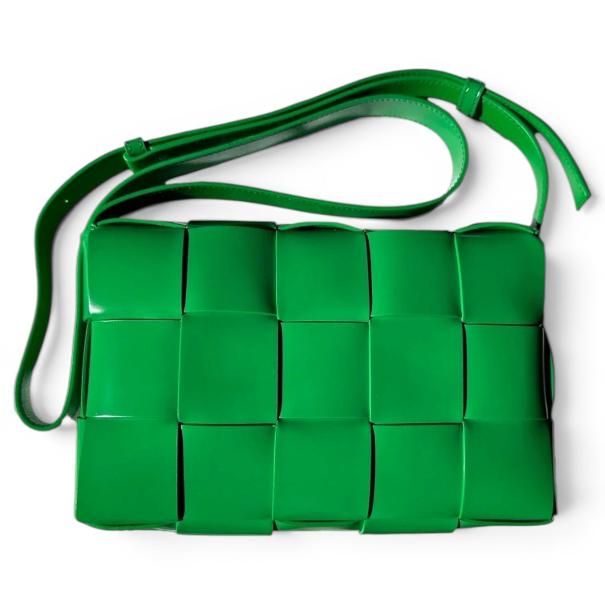 Cassette leather handbag