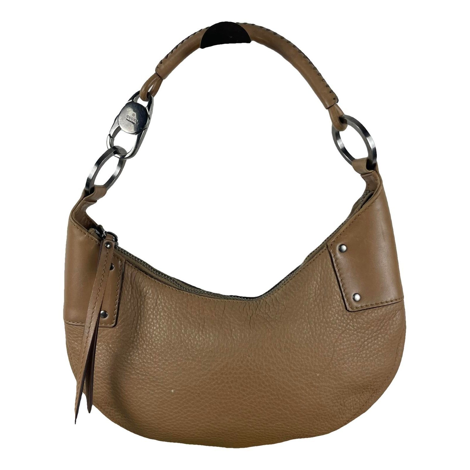 Hobo leather handbag