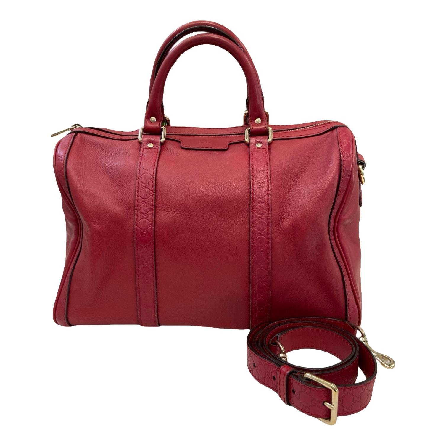 Boston leather handbag