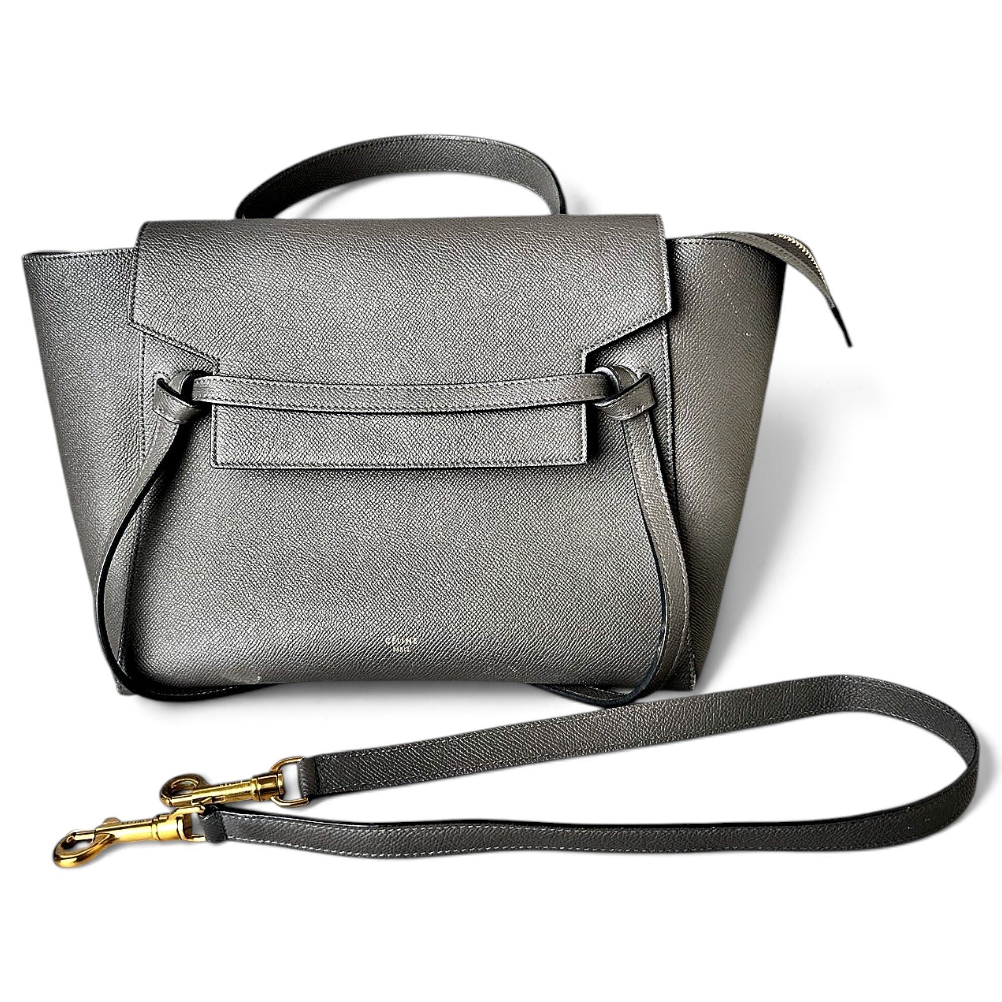 Belt leather handbag