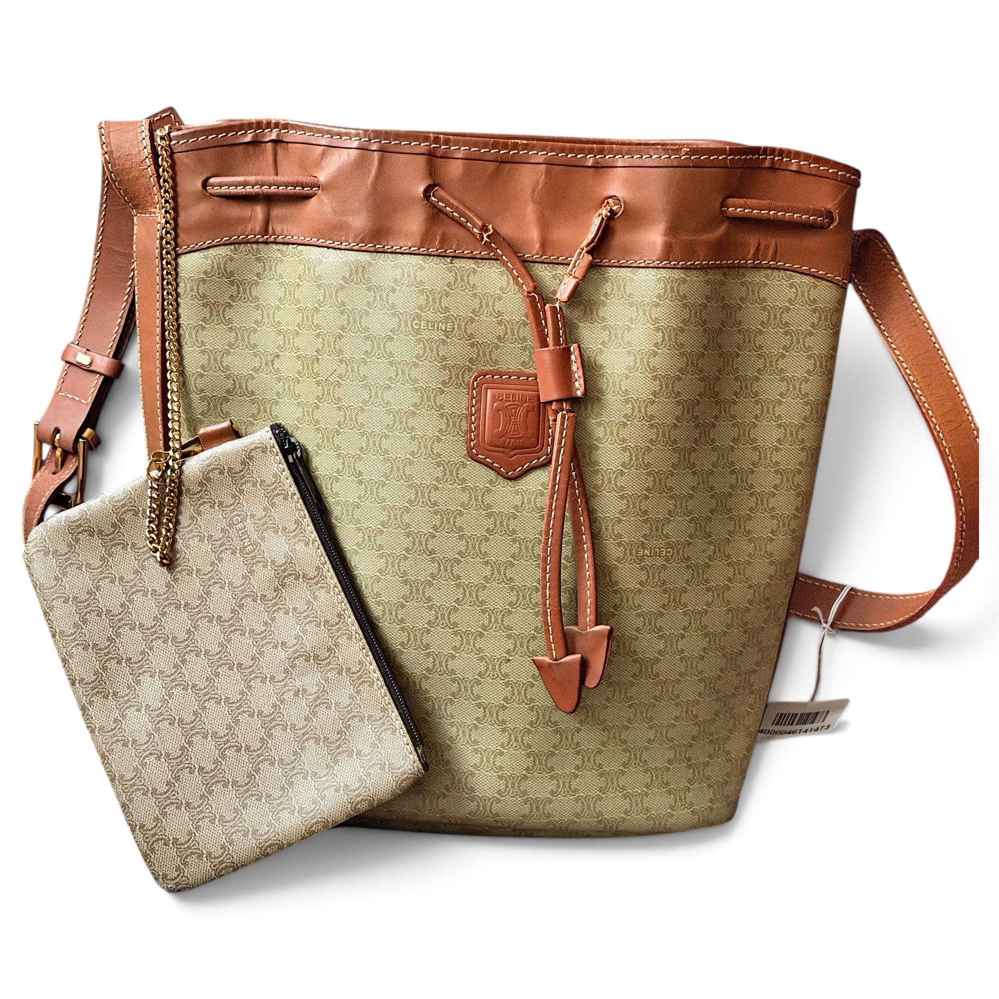 SAC SEAU leather crossbody bag