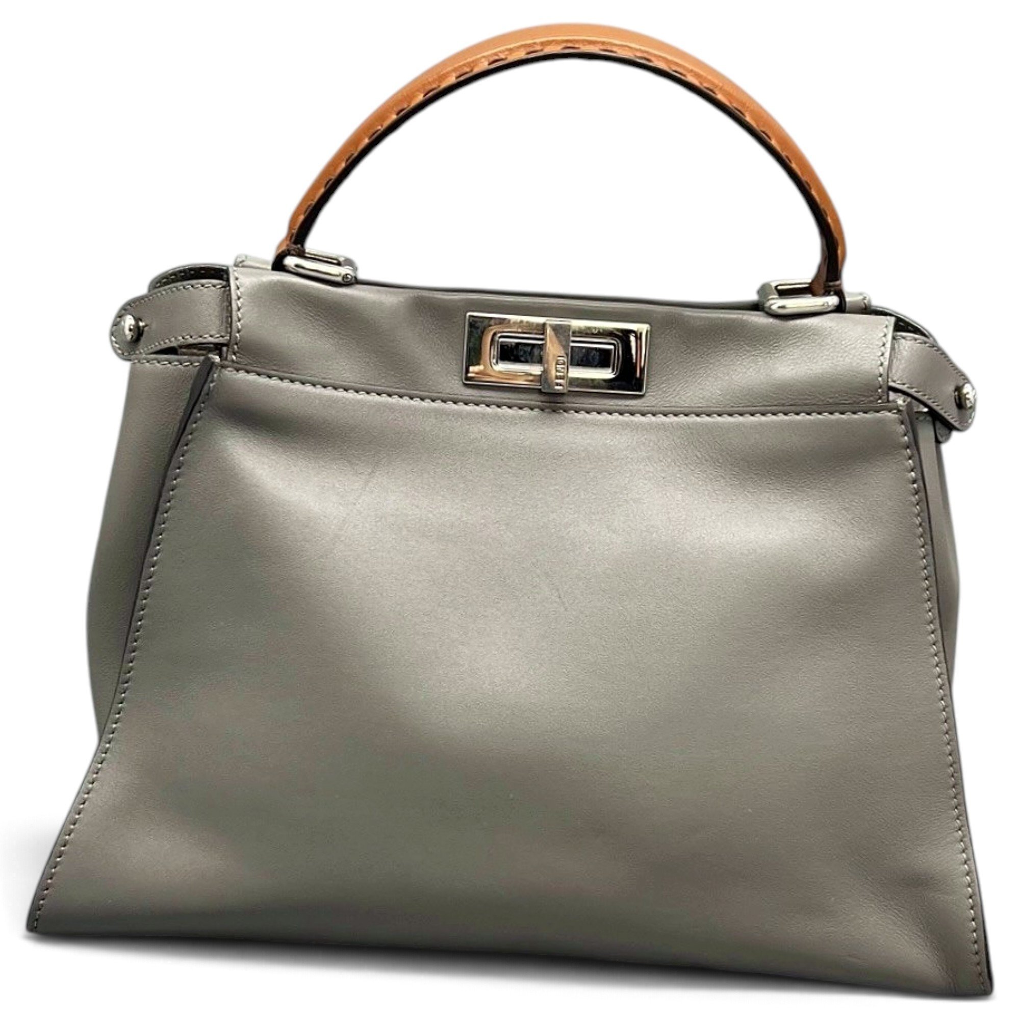 Peekaboo leather handbag
