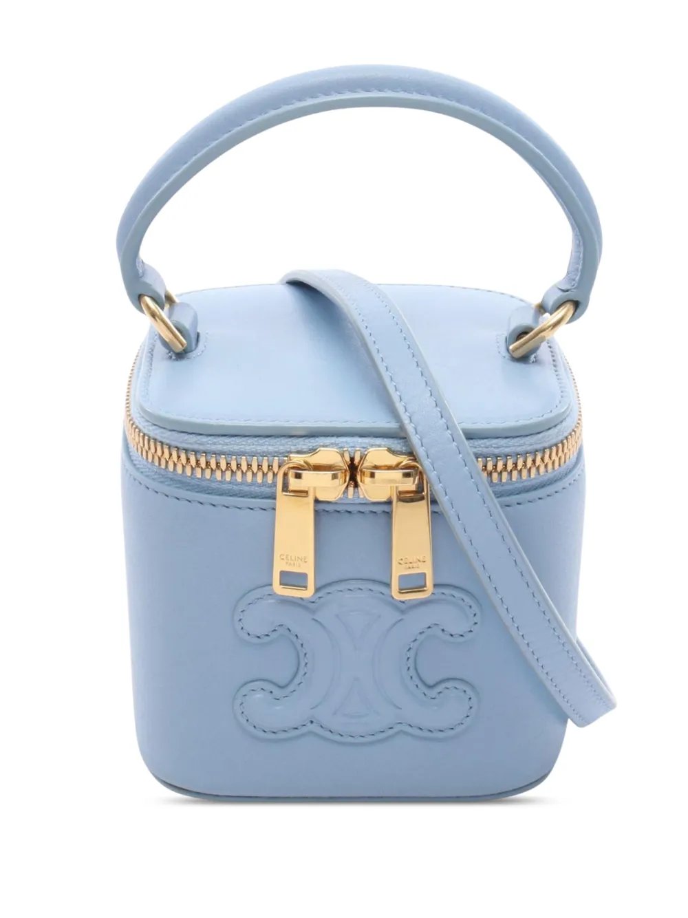 2022-2023 Mini Cuir Triomphe Vanity Case satchel