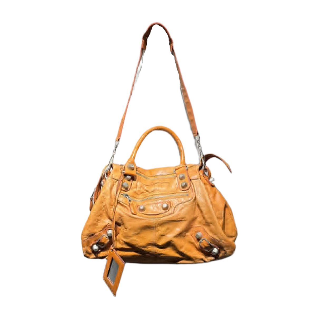 City leather handbag