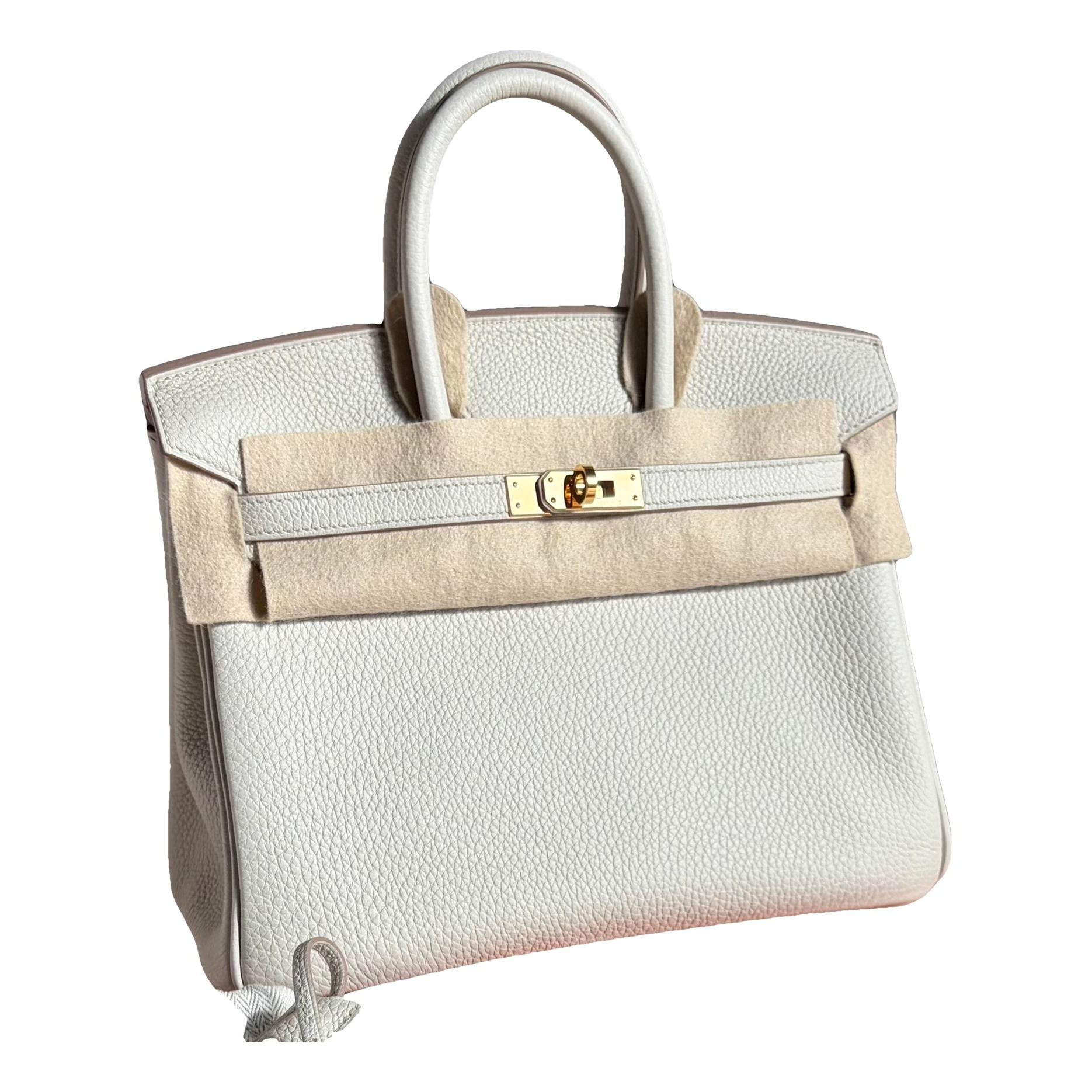 Birkin 25 leather handbag