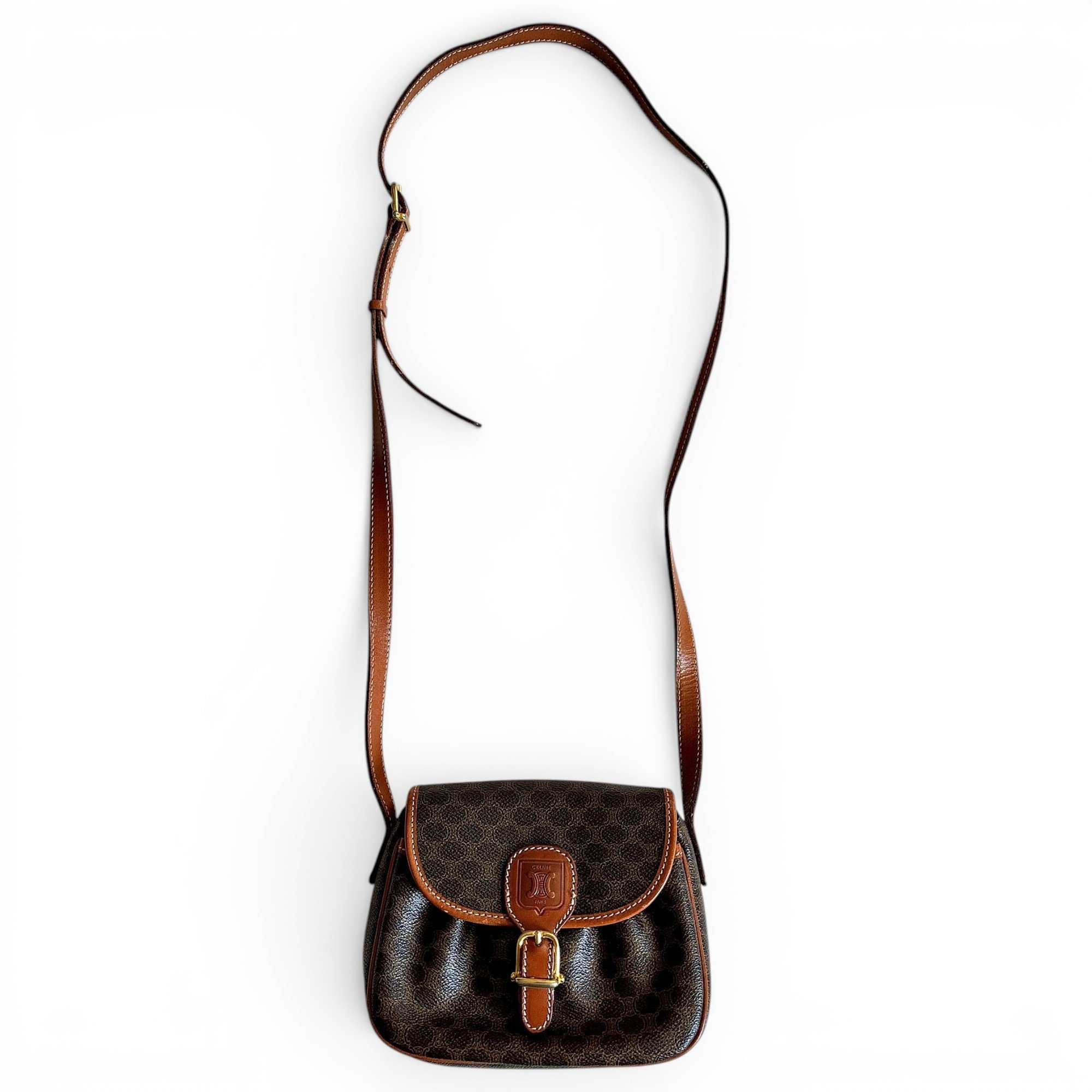 Trotteur leather crossbody bag