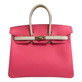 Hermes Birkin 25 Handbag Craie Epsom Leather 2017