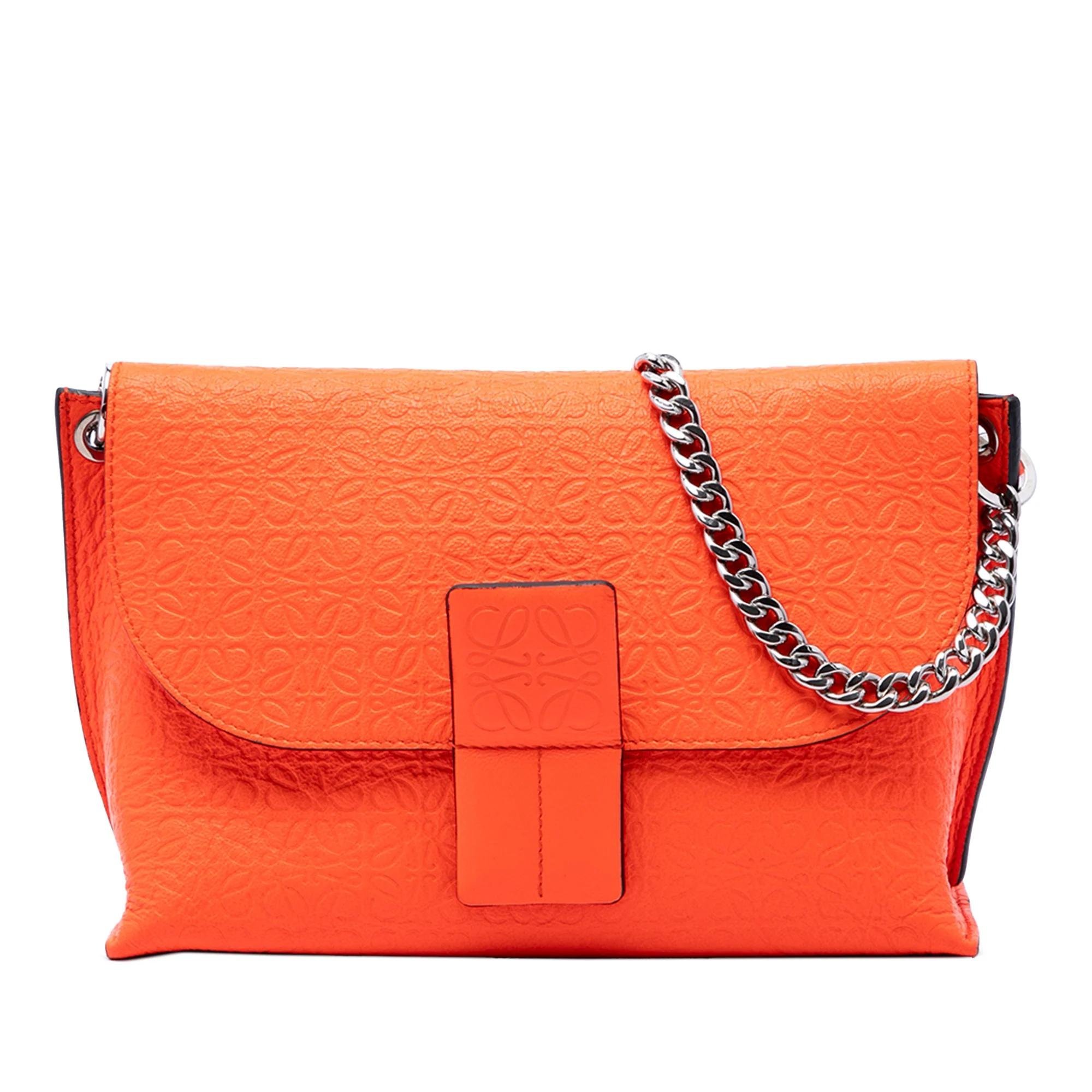 Anagram leather handbag