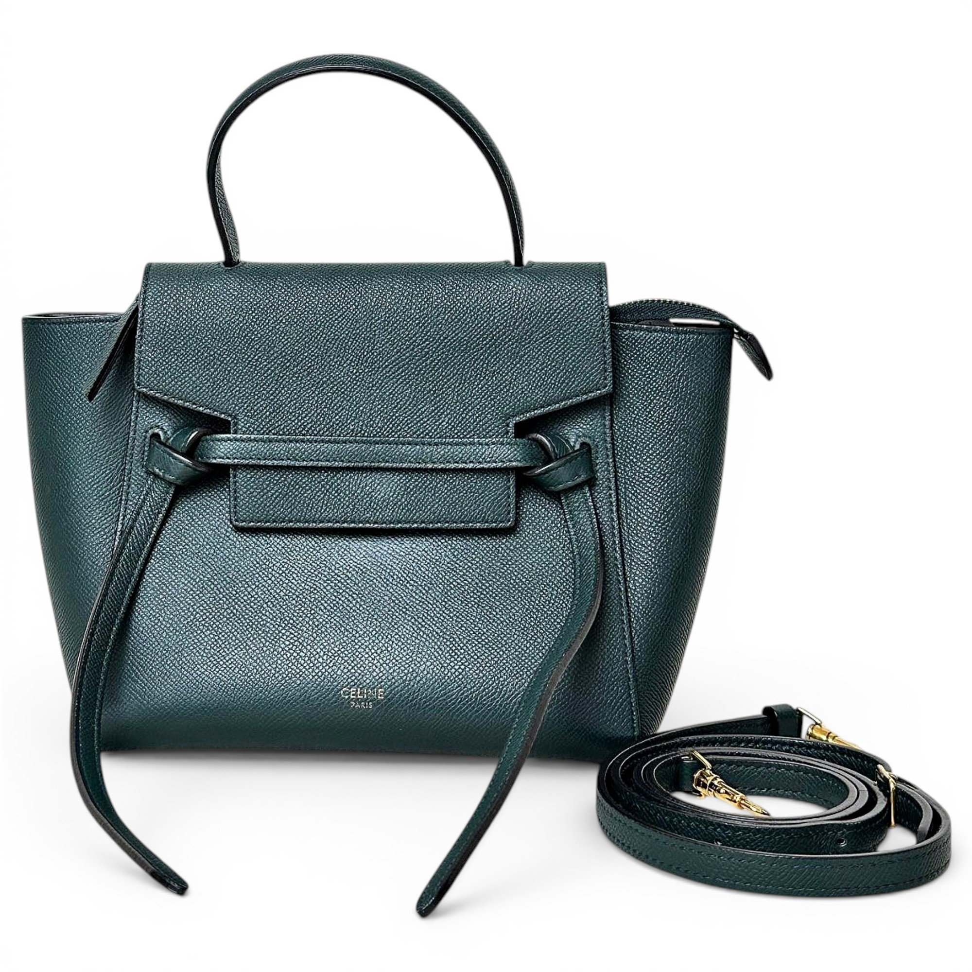 Belt leather handbag