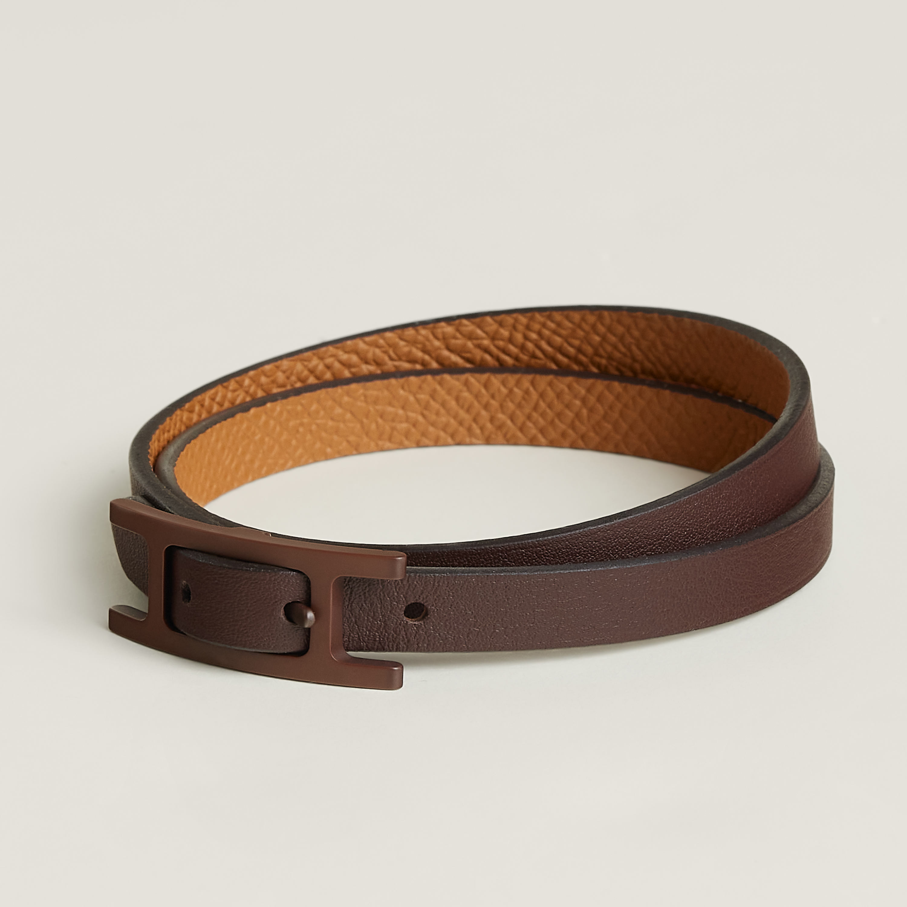 Behapi Double Tour So Brown bracelet