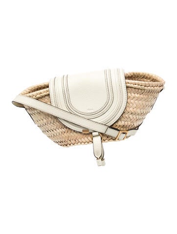 Chloe Straw Marcie Crossbody Small