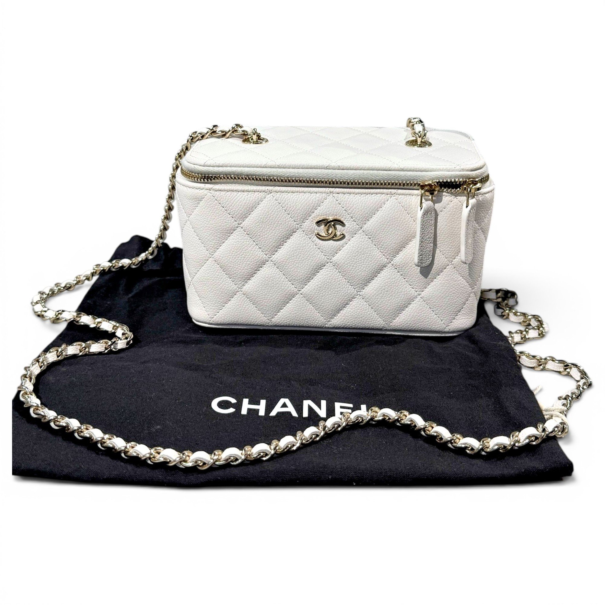 Trendy CC Vanity leather handbag