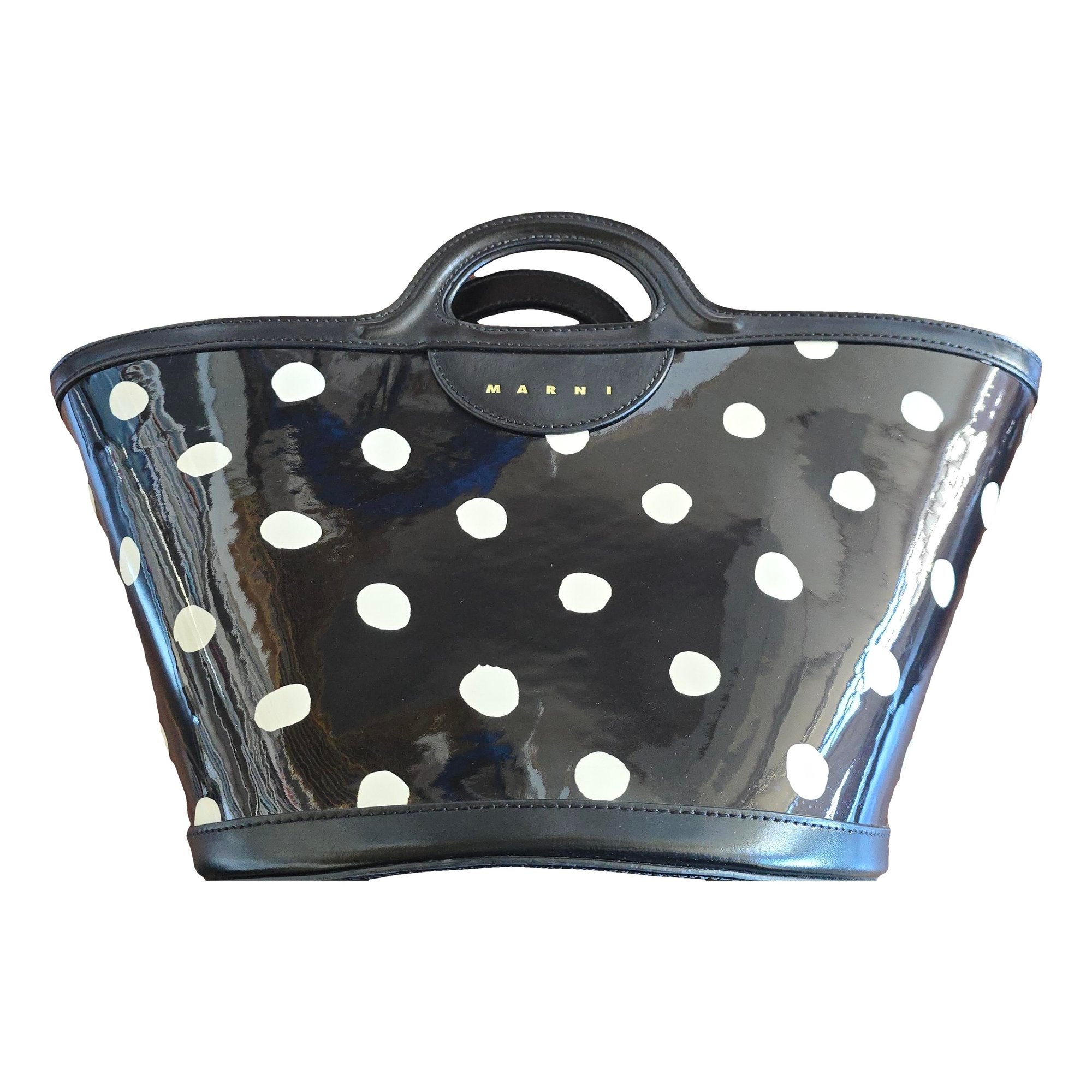 Tropicalia patent leather handbag