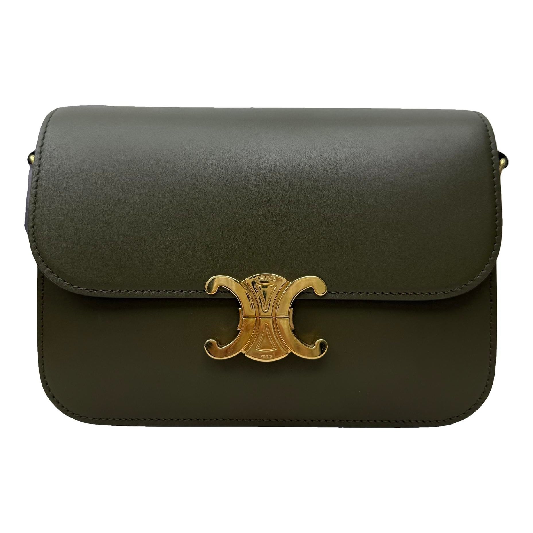 Triomphe leather handbag