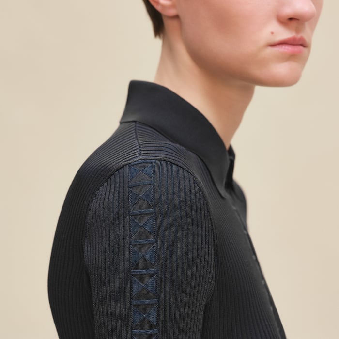 Noir Zipped Cardigan