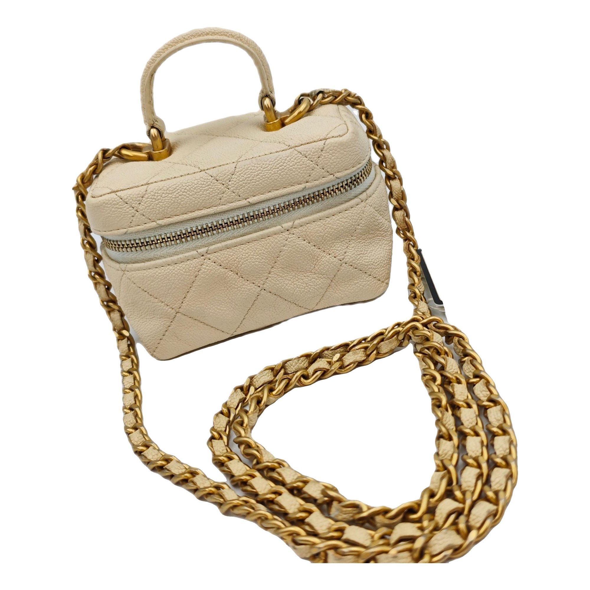 Trendy CC Vanity leather handbag