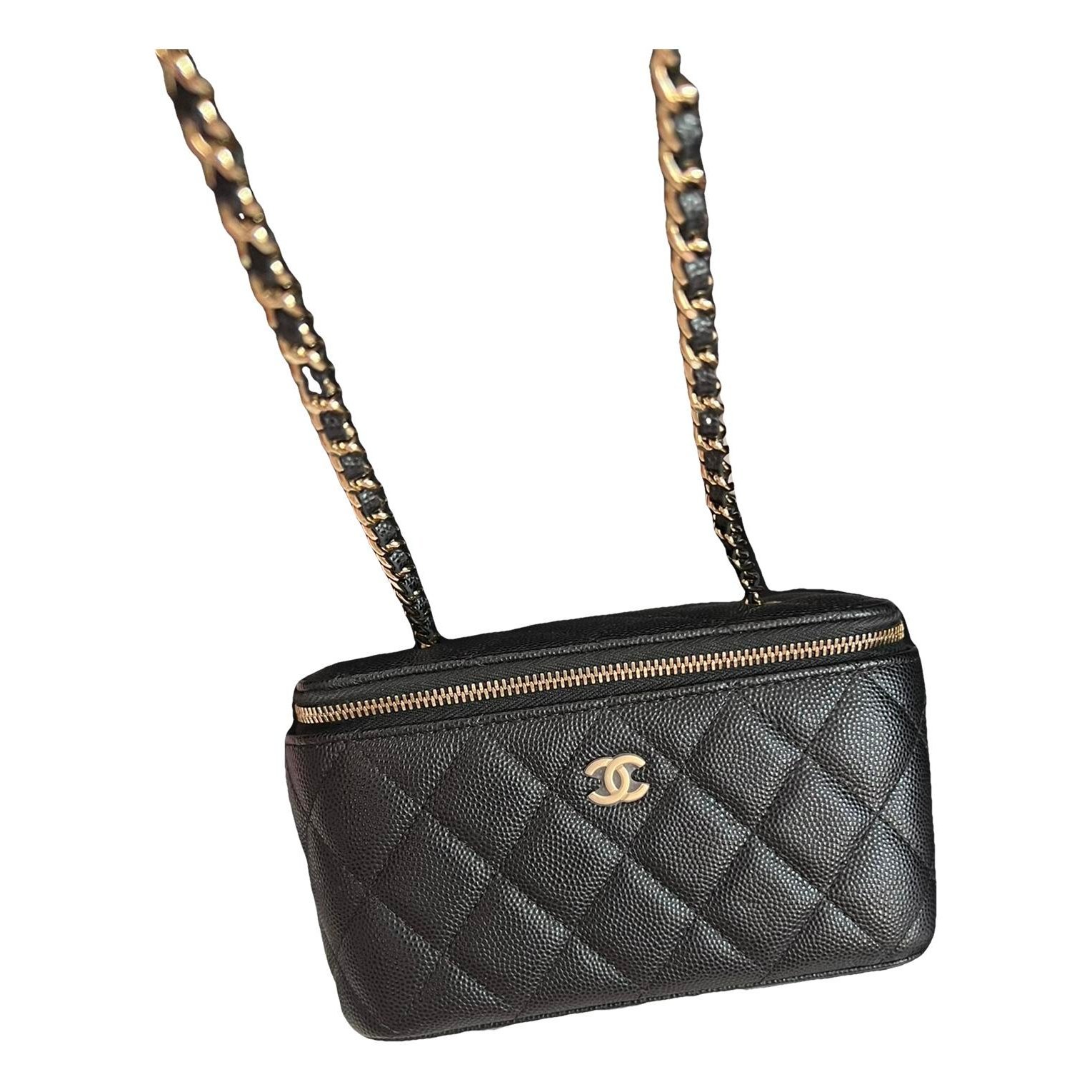 Trendy CC Vanity leather handbag