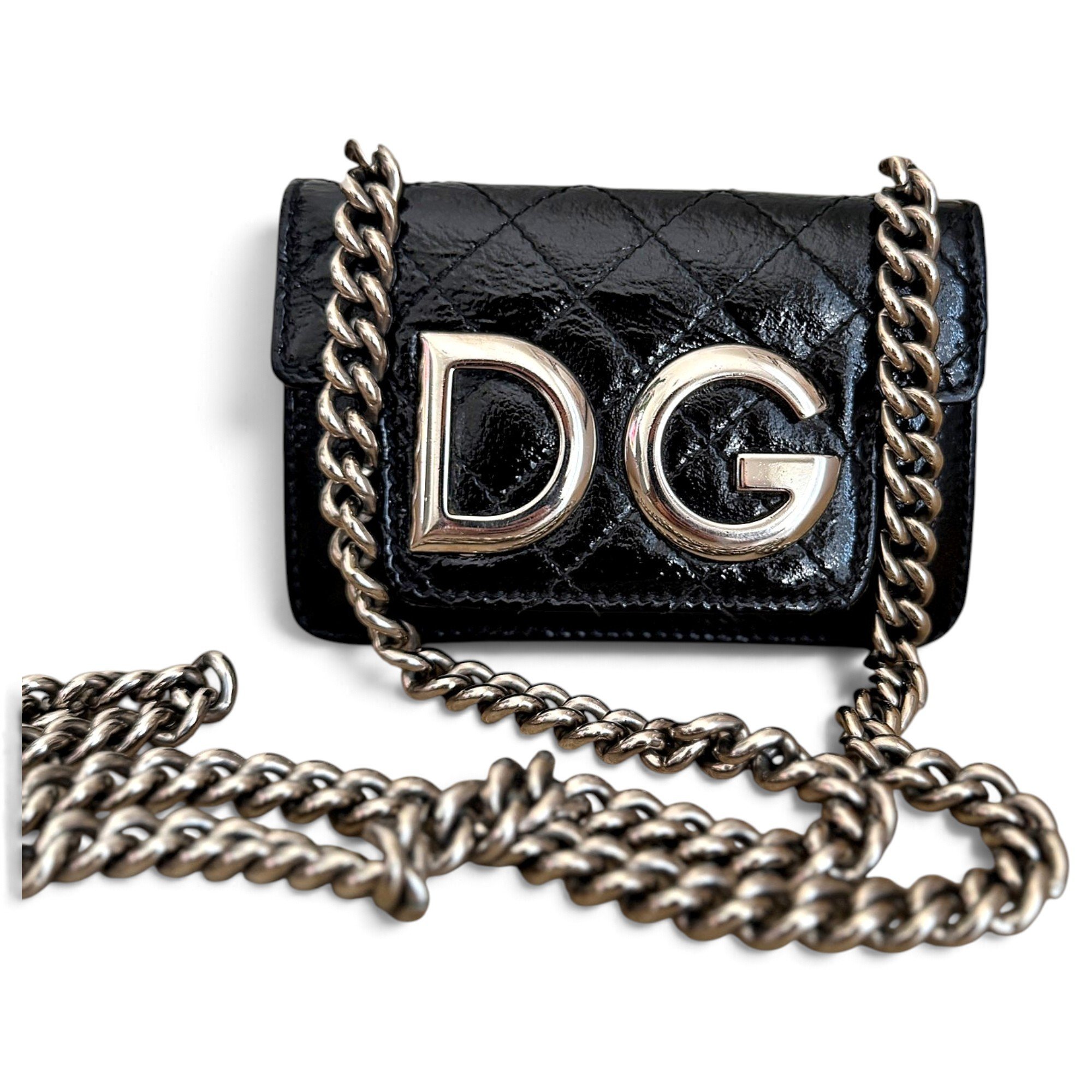 Dolce & Gabbana DG Girls patent leather crossbody bag