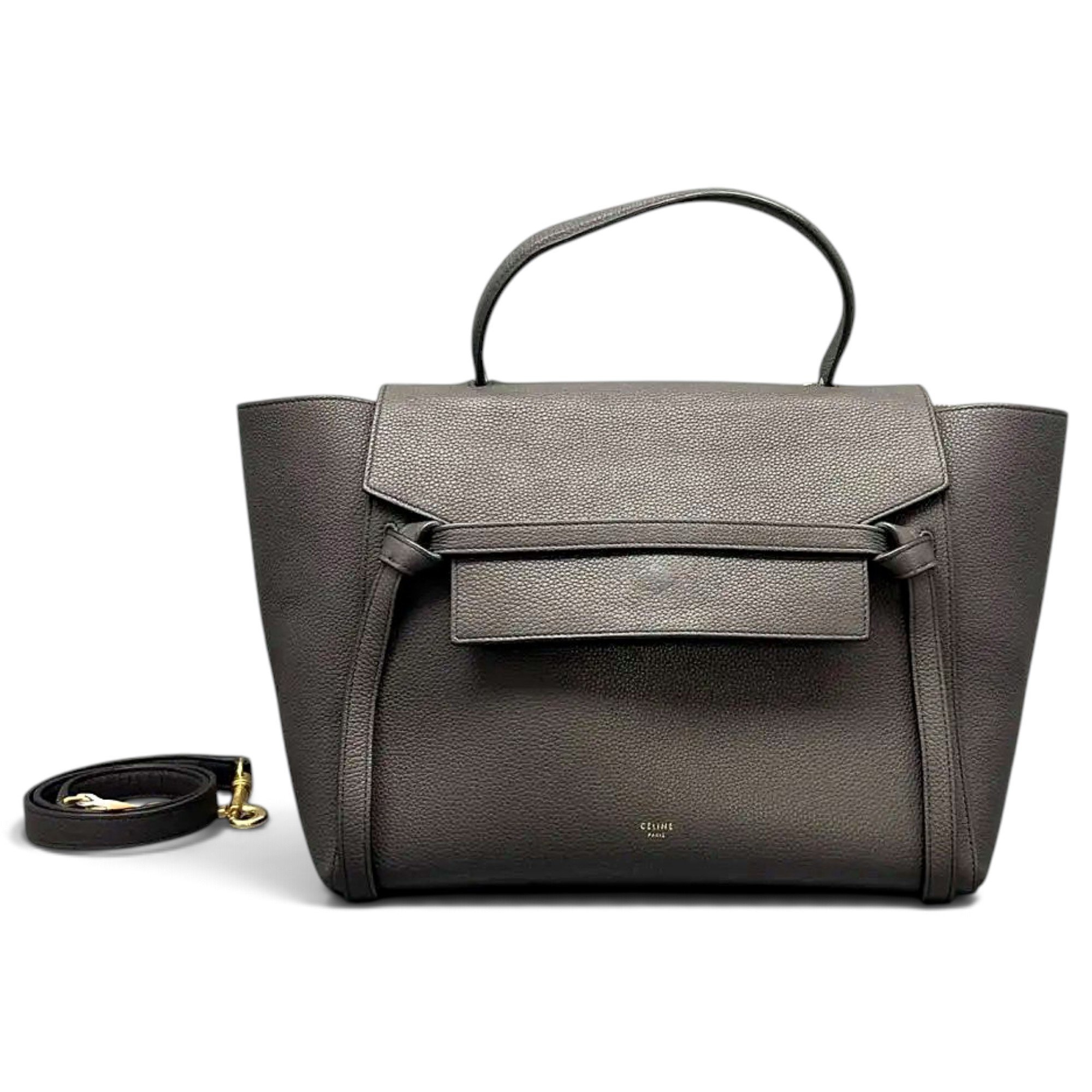 Belt leather handbag