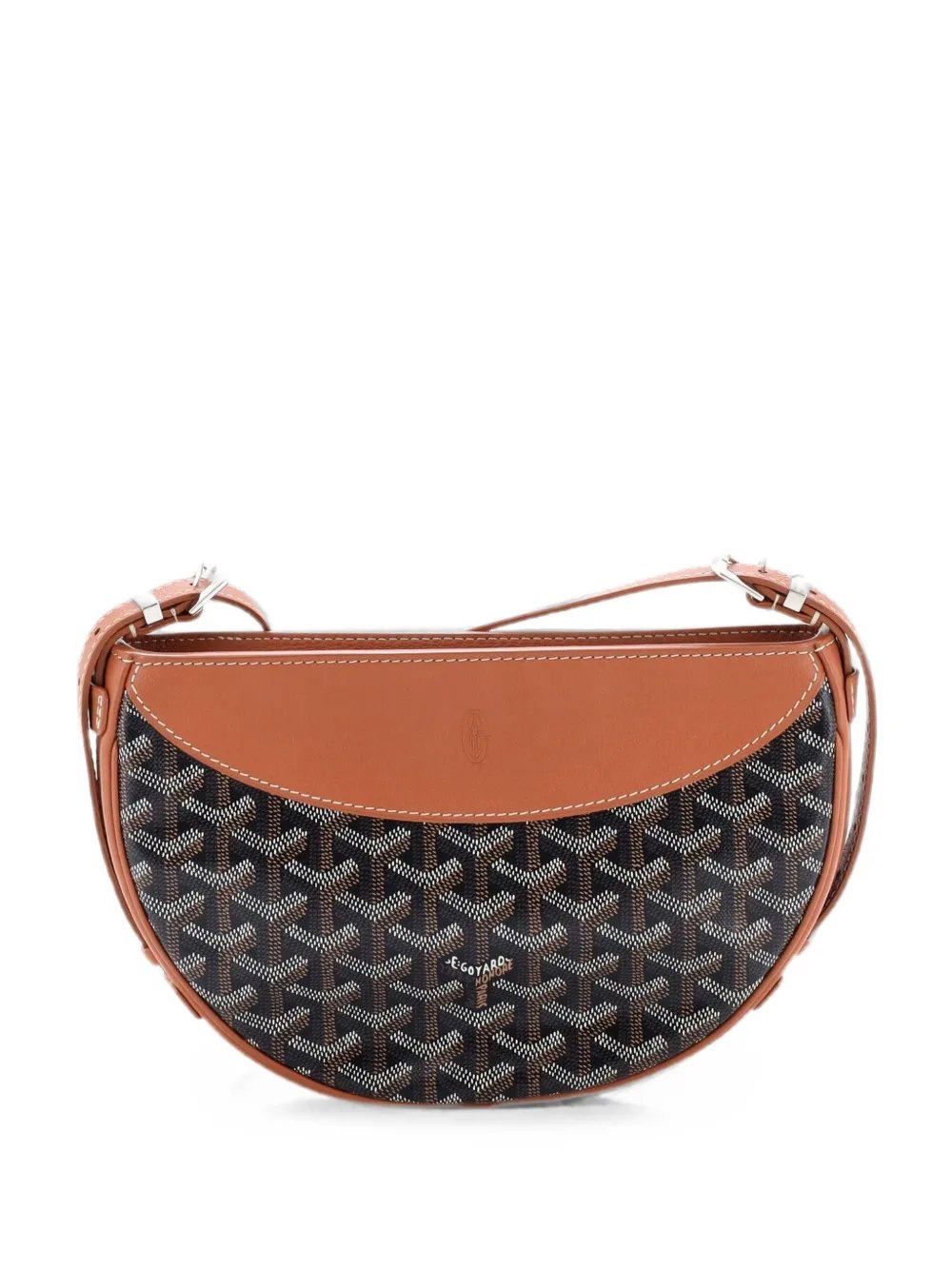 Hirondelle Coated Canvas and Leather shoulder bag