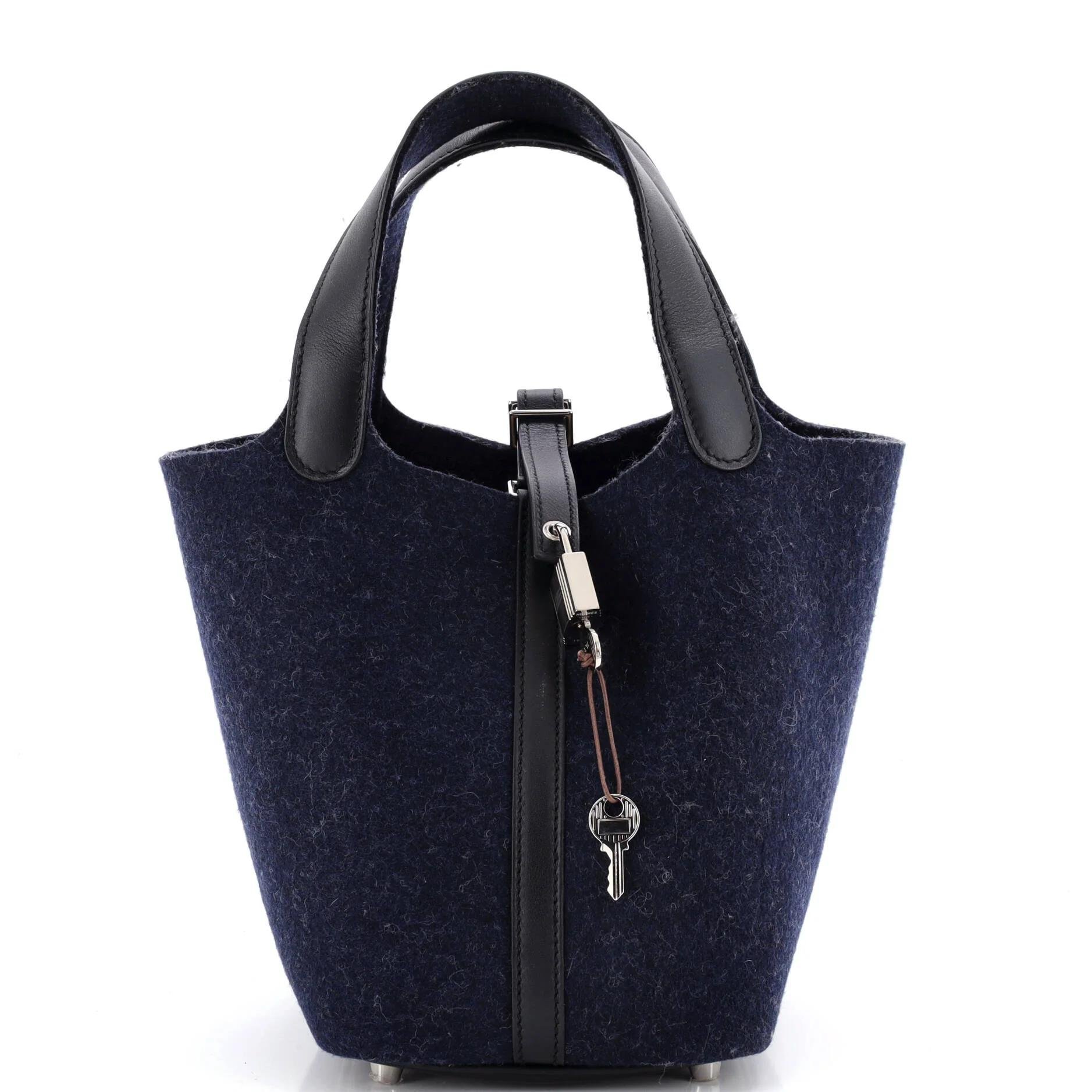 Picotin leather handbag